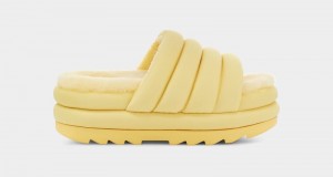 Yellow Ugg Maxi Women's Slides | South Africa-0821936