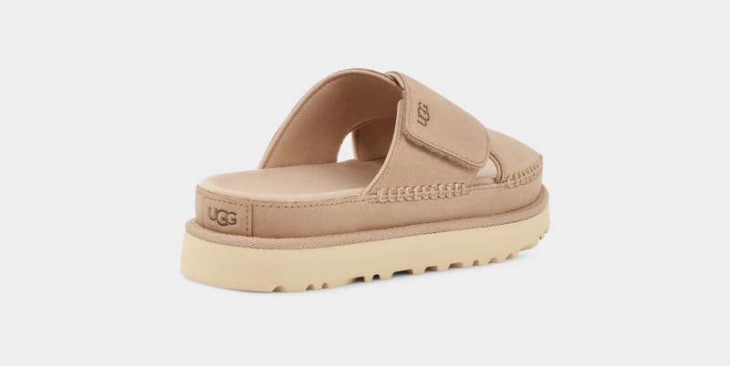 Apricot Ugg Goldenstar Cross Women's Slides | South Africa-4867910