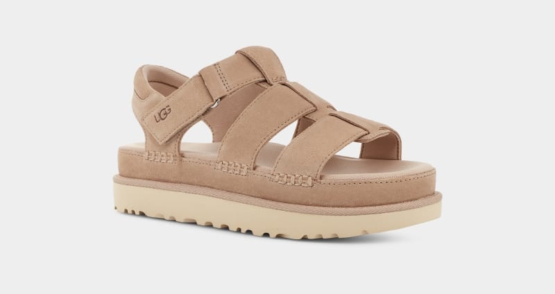 Apricot Ugg Goldenstar Strap Women's Sandals | South Africa-9034127