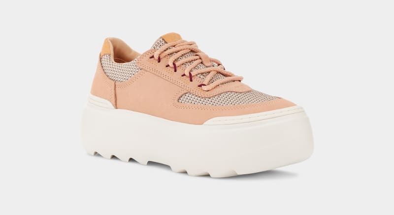 Apricot Ugg Marin Mega Lace Women's Sneakers | South Africa-7031264