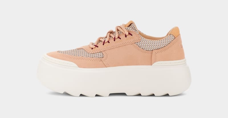 Apricot Ugg Marin Mega Lace Women's Sneakers | South Africa-7031264