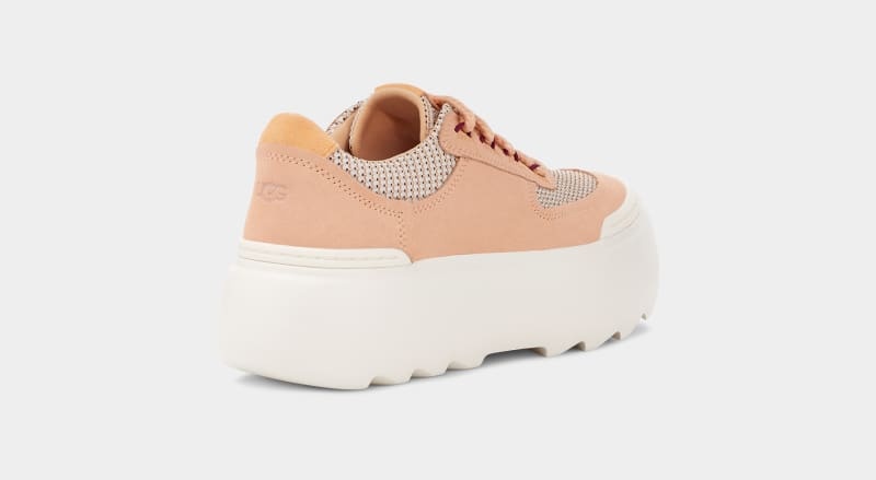 Apricot Ugg Marin Mega Lace Women's Sneakers | South Africa-7031264