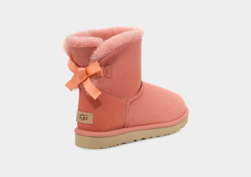 Apricot Ugg Mini Bailey Bow Ii Women's Boots | South Africa-6815790