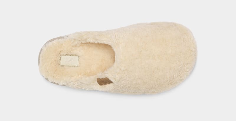 Beige Ugg Fuzz Sugar Women's Slides | South Africa-5946738