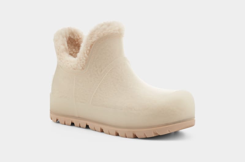 Beige Ugg Raincloud Clear Women's Boots | South Africa-9476201