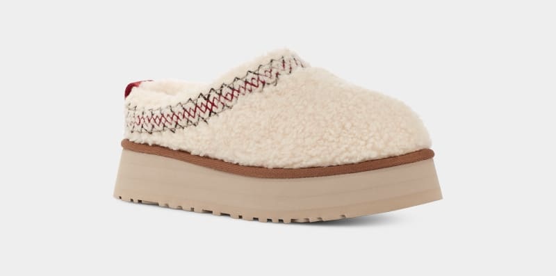 Beige Ugg Tazz Ugg Braid Women's Clogs | South Africa-1206573