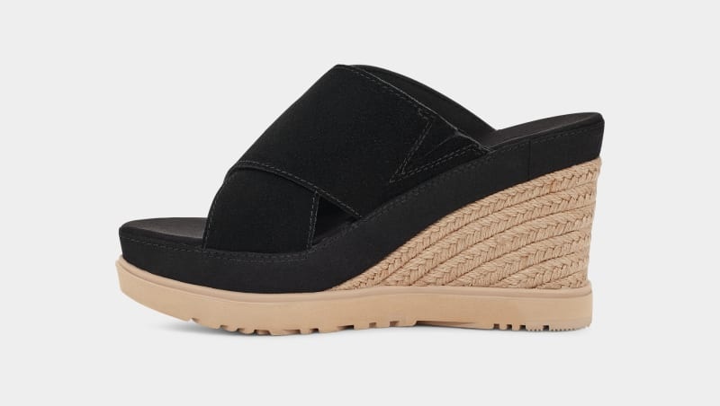 Black Ugg Abbot Women's Slides | South Africa-8135406