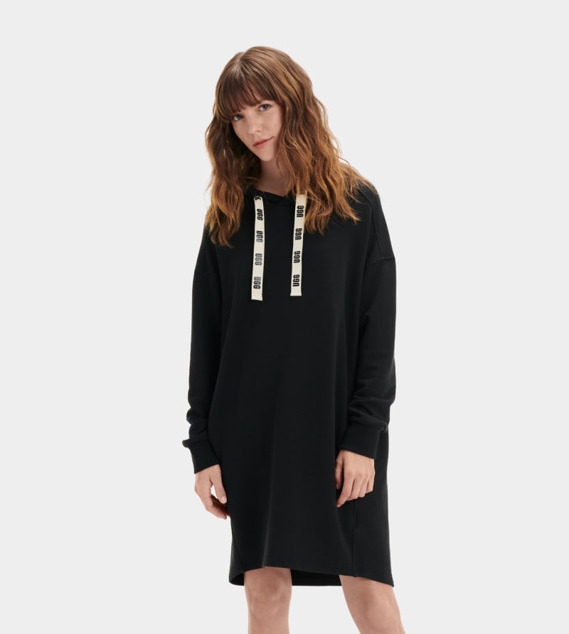 Black Ugg Aderyn Hoodie Women's Dress | South Africa-9260741