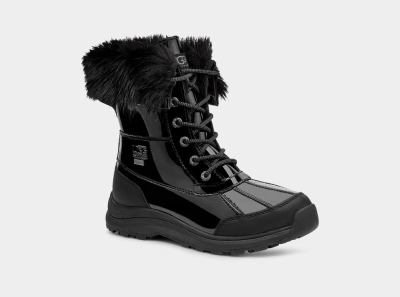 Black Ugg Adirondack Iii Patent Women's Boots | South Africa-5479260