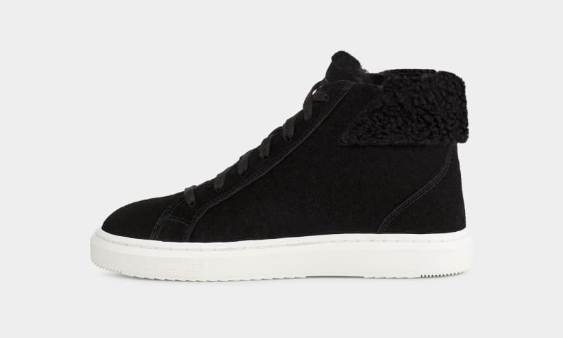 Black Ugg Alameda Mid Zip Women's Sneakers | South Africa-1894360