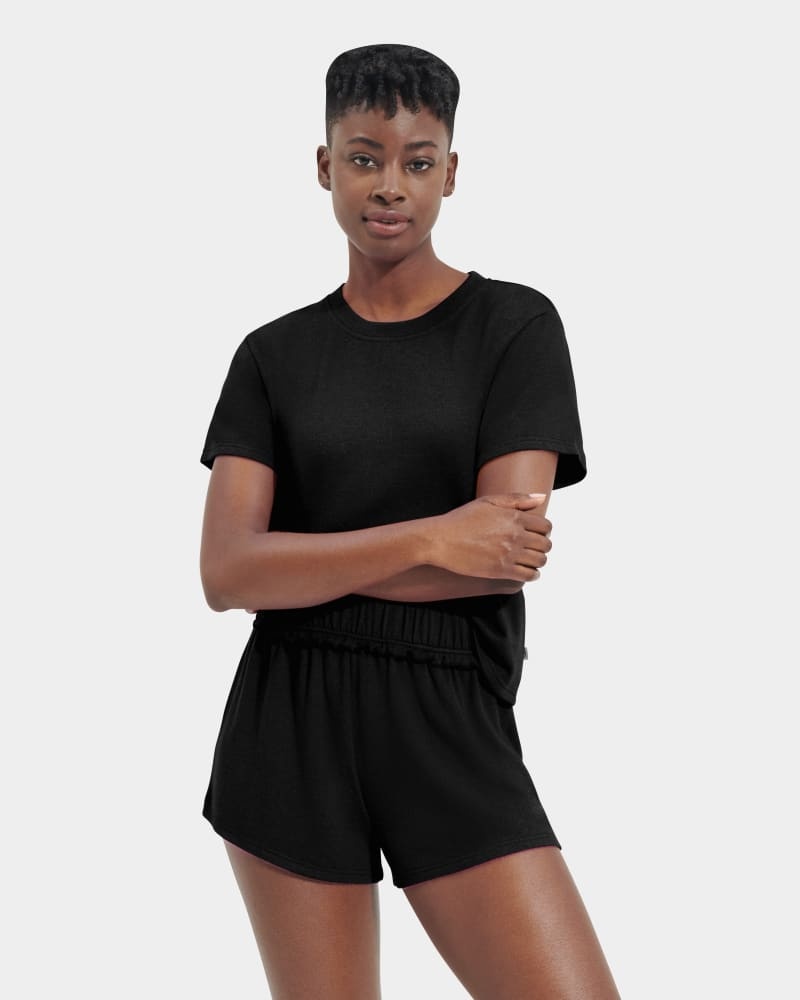 Black Ugg Aniyah Set Women's Sleepwear | South Africa-8921067