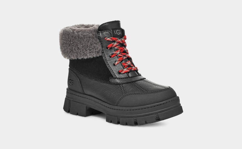 Black Ugg Ashton Addie Kids' Winter Boots | South Africa-5286704