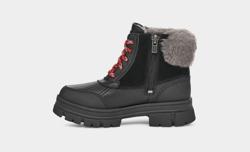 Black Ugg Ashton Addie Kids' Winter Boots | South Africa-5286704