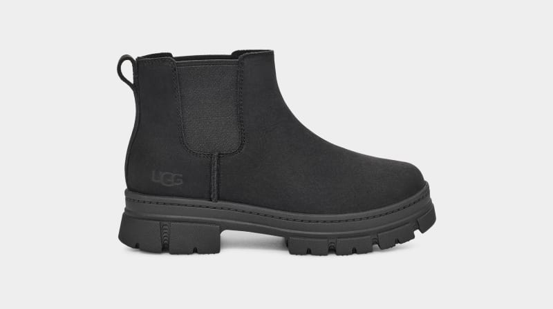 Black Ugg Ashton Kids\' Chelsea Boots | South Africa-8537904