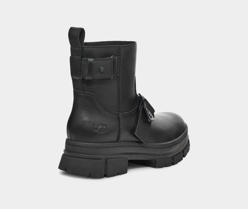 Black Ugg Ashton Short Women's Ankle Boots | South Africa-9413260