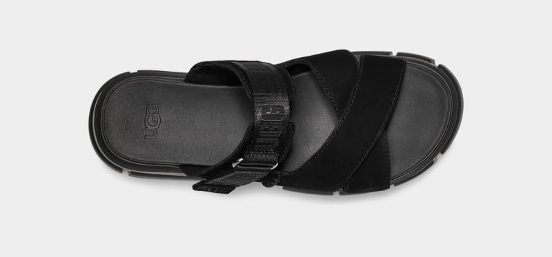 Black Ugg Ashton Women's Slides | South Africa-1246753