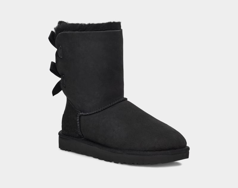 Black Ugg Bailey Bow Ii Women's Winter Boots | South Africa-4926018