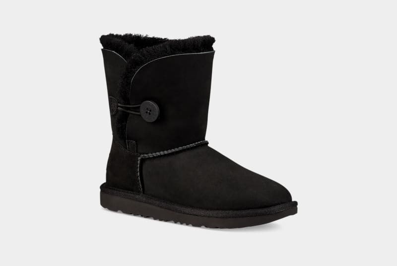 Black Ugg Bailey Button Ii Kids' Boots | South Africa-4137280