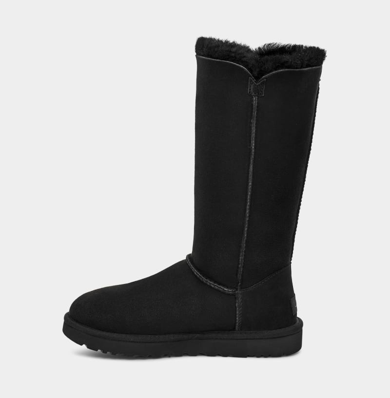 Black Ugg Bailey Button Triplet Ii Women's Boots | South Africa-7368401