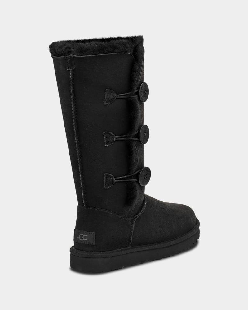 Black Ugg Bailey Button Triplet Ii Women's Boots | South Africa-7368401