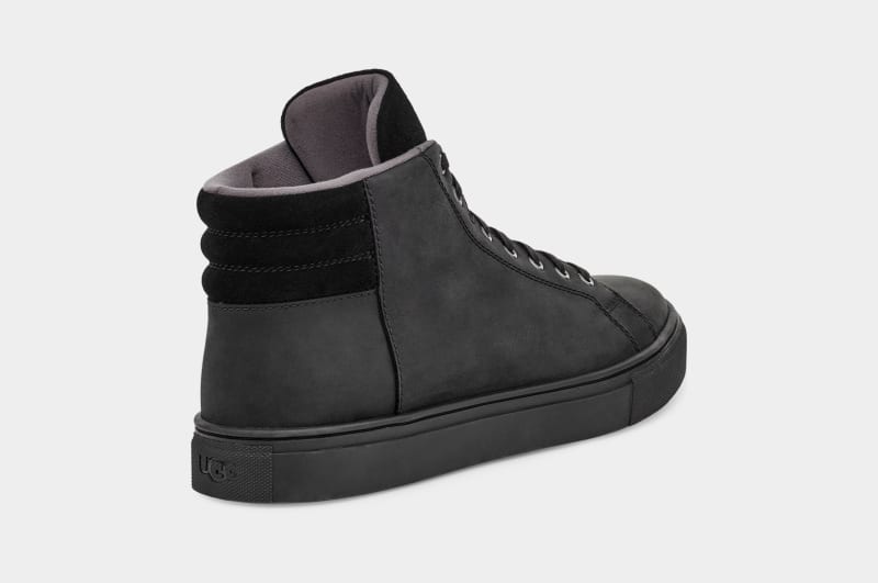 Black Ugg Baysider High Weather Men's Sneakers | South Africa-6375209