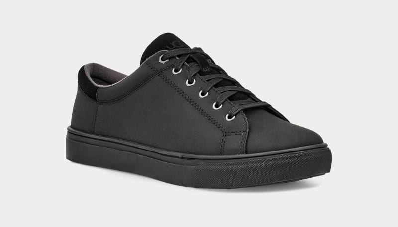 Black Ugg Baysider Low Weather Men's Sneakers | South Africa-7402913