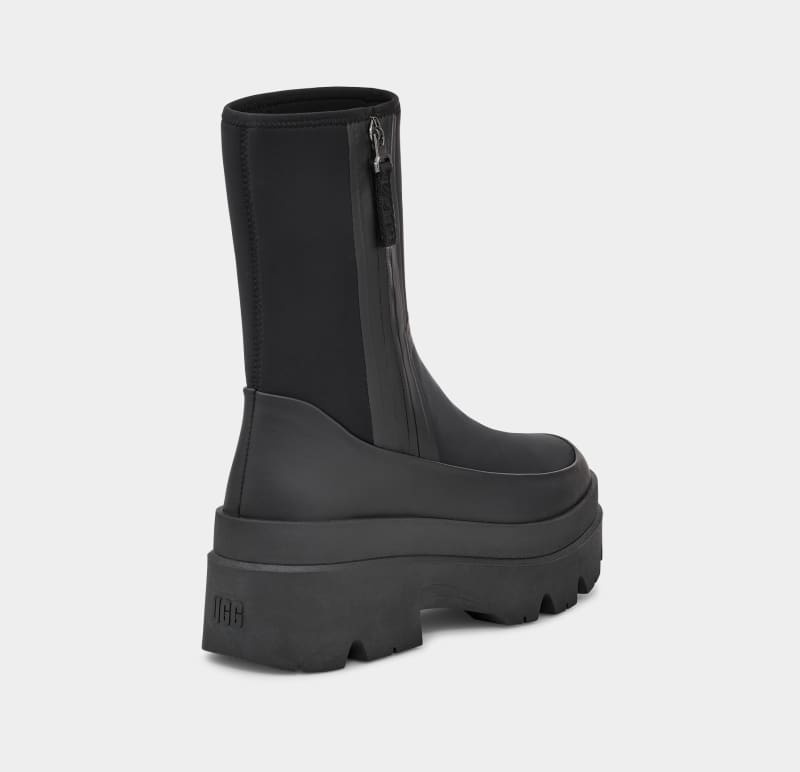 Black Ugg Brisbane Mid Women's Boots | South Africa-1048632