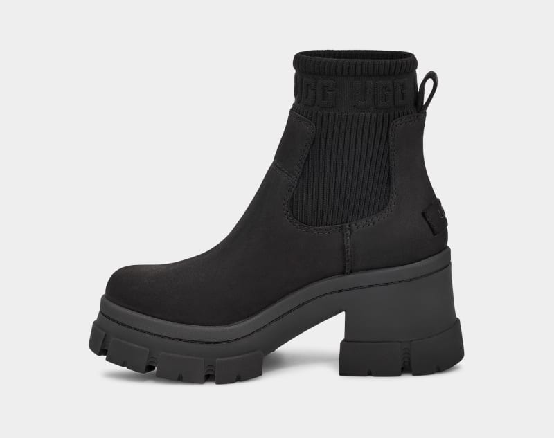 Black Ugg Brooklyn Women's Chelsea Boots | South Africa-0341962