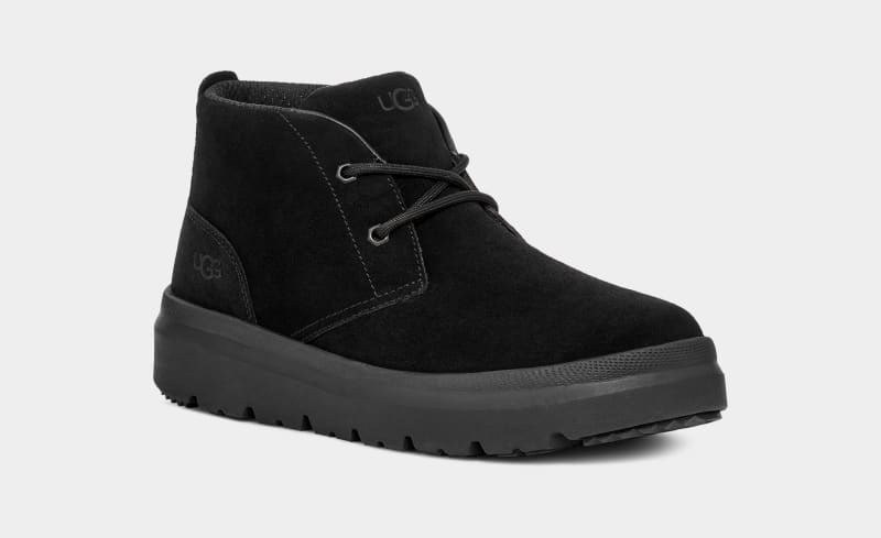 Black Ugg Burleigh Chukka Men's Sneakers | South Africa-2853109