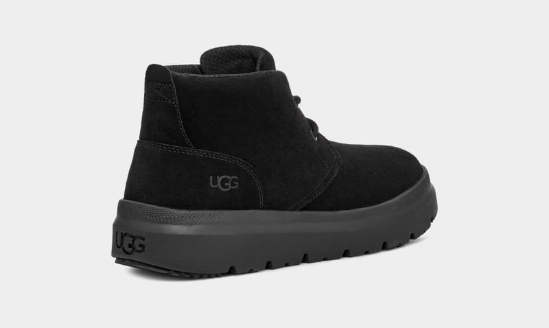 Black Ugg Burleigh Chukka Men's Sneakers | South Africa-2853109