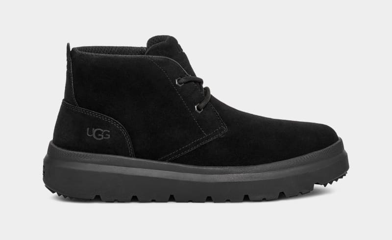 Black Ugg Burleigh Chukka Men\'s Sneakers | South Africa-2853109