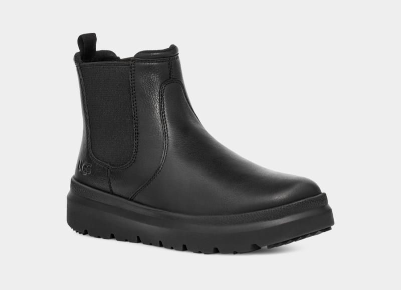 Black Ugg Burleigh Men's Chelsea Boots | South Africa-9136240