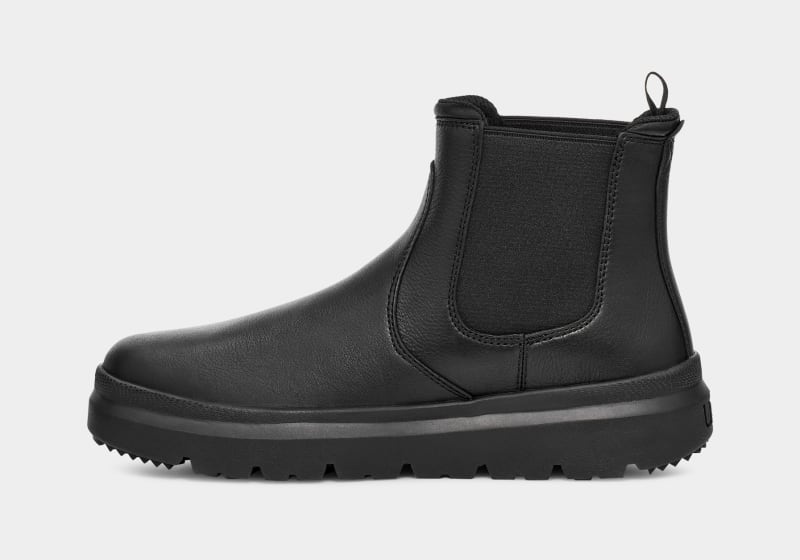 Black Ugg Burleigh Men's Chelsea Boots | South Africa-9136240