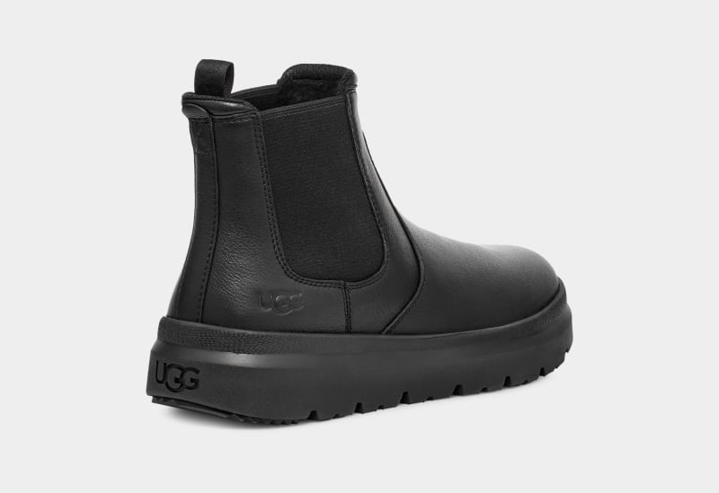 Black Ugg Burleigh Men's Chelsea Boots | South Africa-9136240