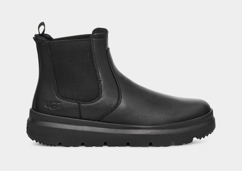 Black Ugg Burleigh Men\'s Chelsea Boots | South Africa-9136240