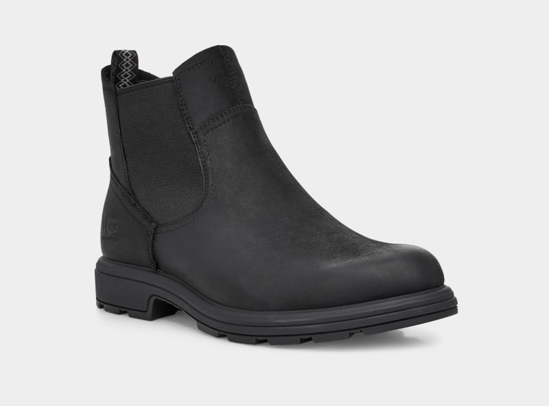 Black Ugg Burleigh Men's Chelsea Boots | South Africa-7431250