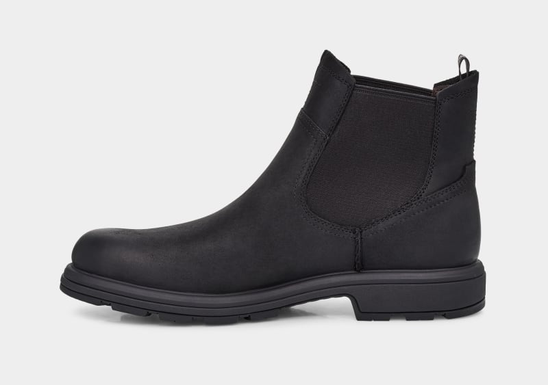 Black Ugg Burleigh Men's Chelsea Boots | South Africa-7431250