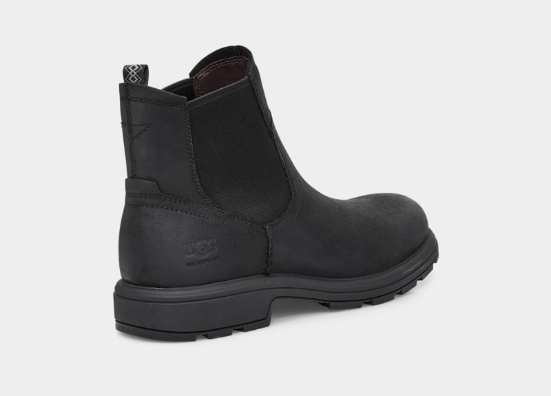 Black Ugg Burleigh Men's Chelsea Boots | South Africa-7431250