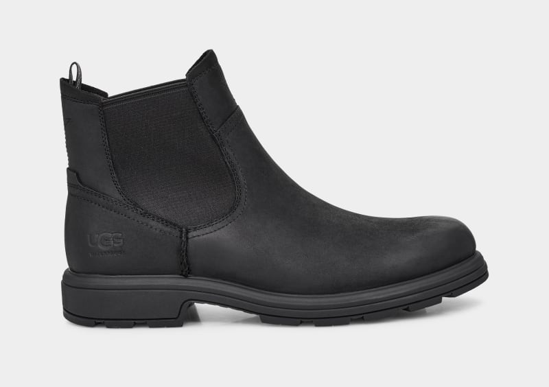 Black Ugg Burleigh Men\'s Chelsea Boots | South Africa-7431250