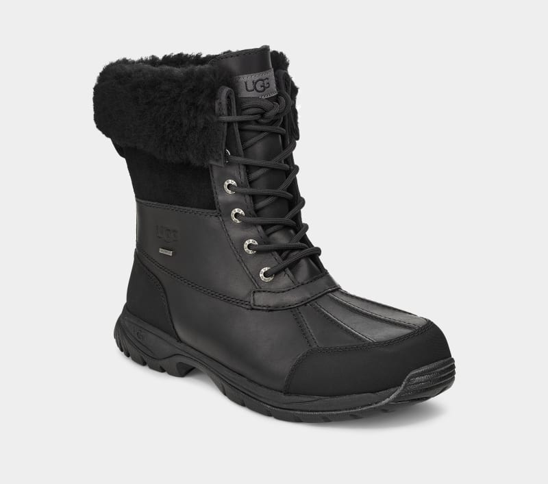 Black Ugg Butte Men's Boots | South Africa-4152893