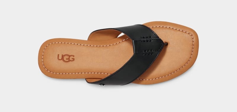 Black Ugg Carey Flip Women's Slides | South Africa-0591762