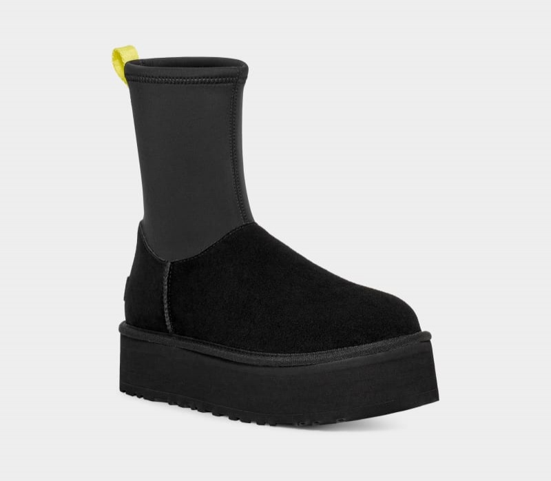 Black Ugg Classic Dipper Women's Boots | South Africa-5684312