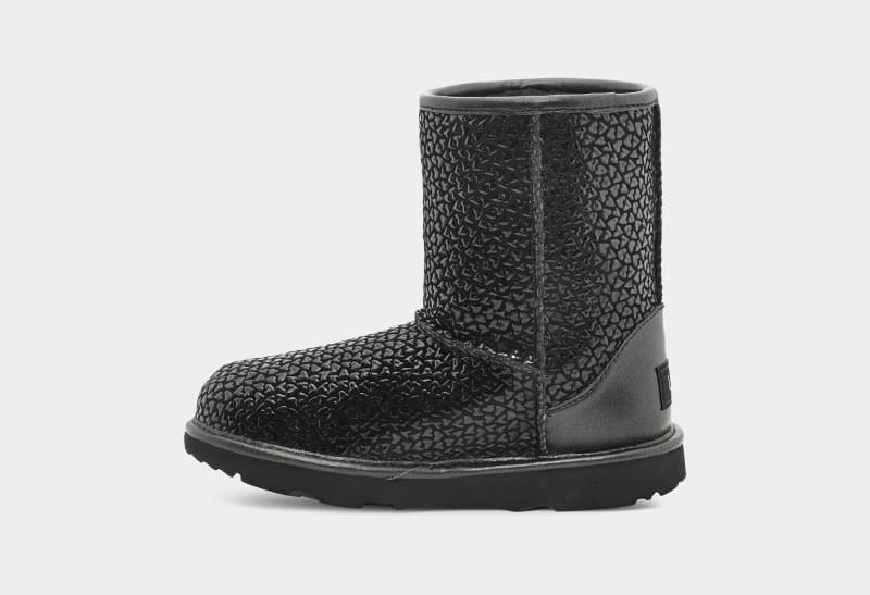 Black Ugg Classic Ii Gel Hearts Kids' Boots | South Africa-4829301