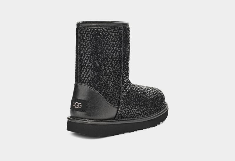 Black Ugg Classic Ii Gel Hearts Kids' Boots | South Africa-4829301