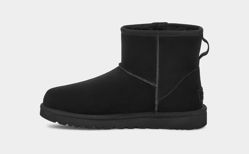 Black Ugg Classic Mini Bailey Zip Women's Boots | South Africa-8479523