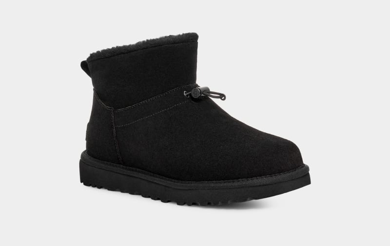 Black Ugg Classic Mini Toggler Women's Boots | South Africa-5172304