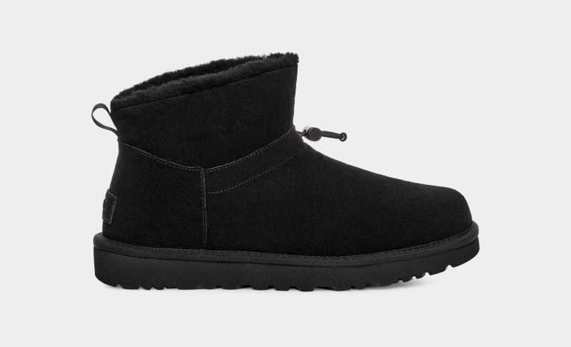 Black Ugg Classic Mini Toggler Women\'s Boots | South Africa-5172304