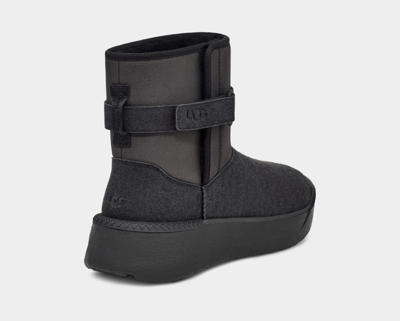 Black Ugg Classic S Men's Boots | South Africa-9348761