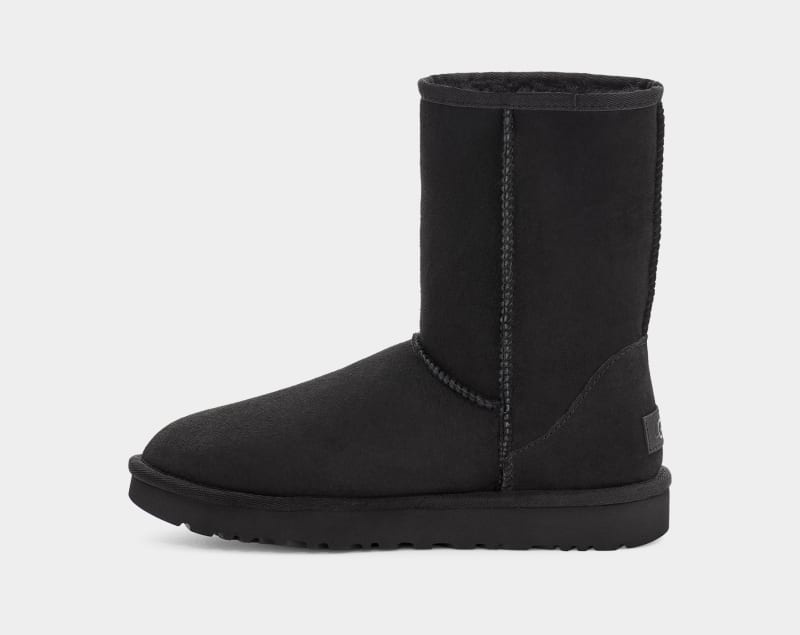 Black Ugg Classic Short Ii Women's Boots | South Africa-6089237