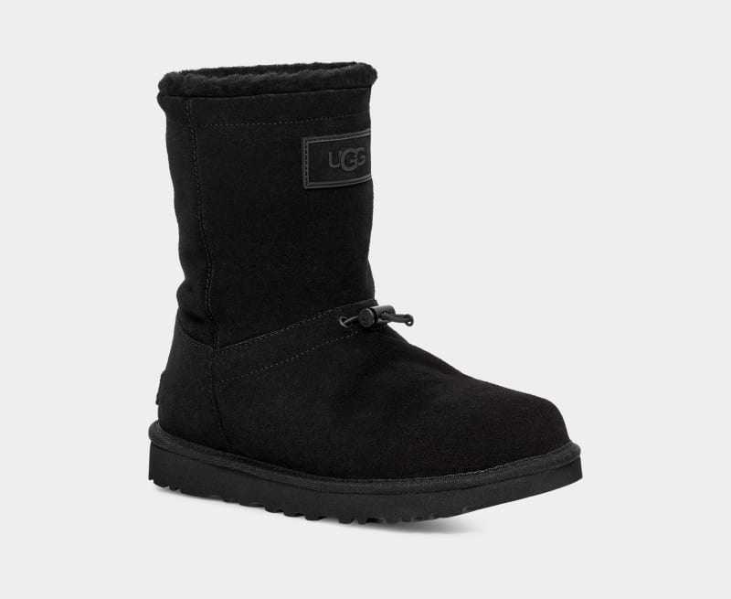 Black Ugg Classic Short Toggler Women's Winter Boots | South Africa-2078451